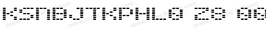 KSNBJTKPHL0 28 00字体转换